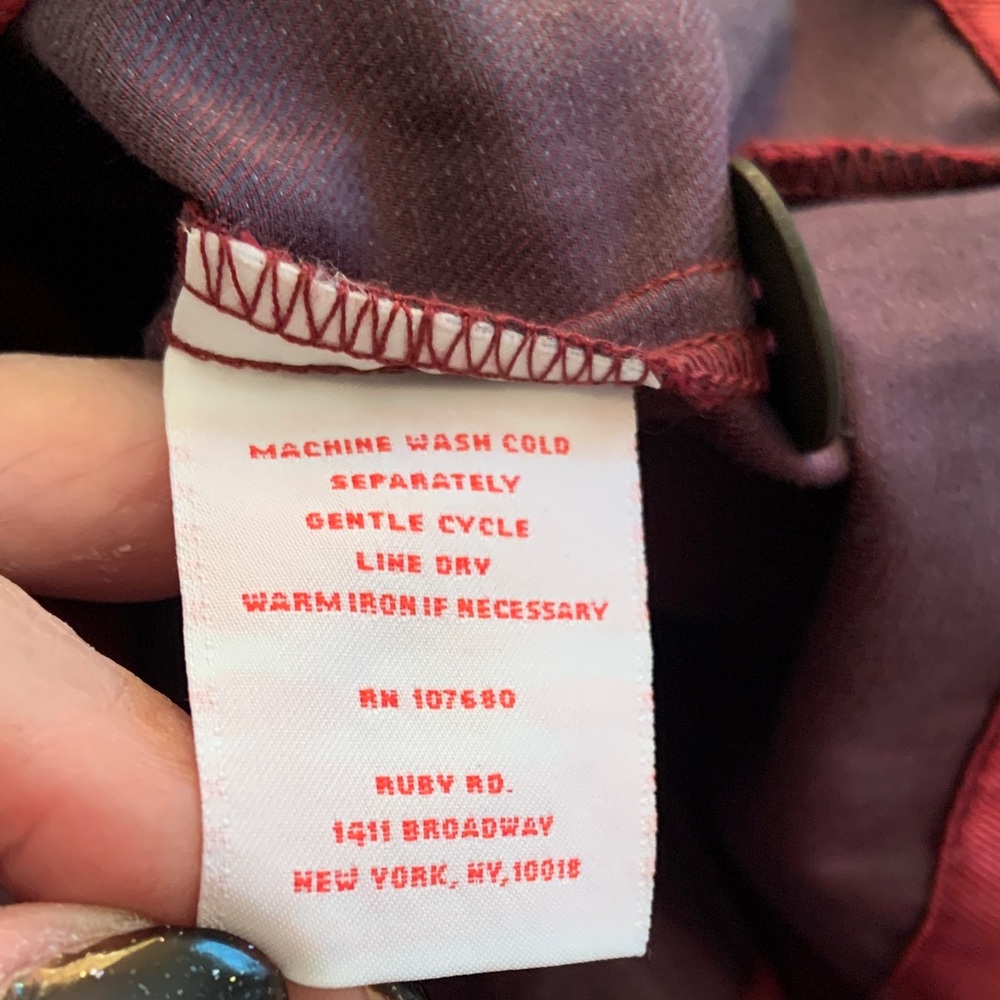 Ruby Rd. Deep Red Jacket - Picture 3 of 5